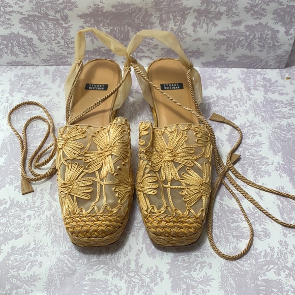 Stuart Weitzman lace up espadrilles size 9B - Picture 12 of 15